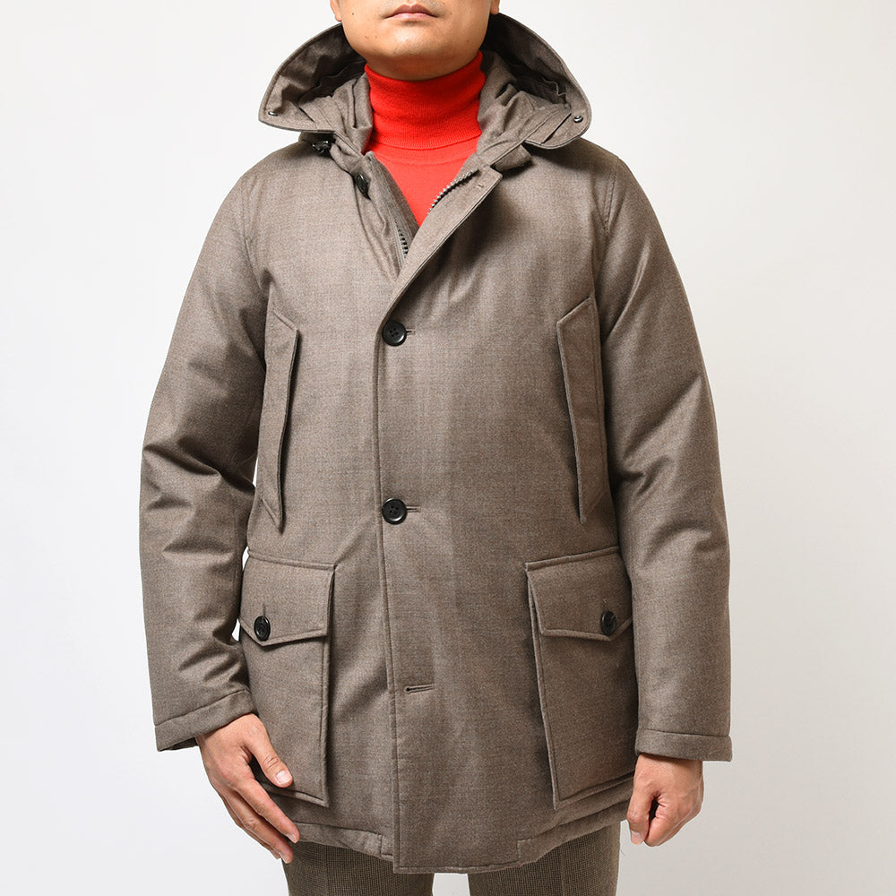 WOOLRICH ウールリッチ LORO PIANA NEW ARCTIC PARAKA ロロピアーナニューアークティックパーカ ウール シルク ダウンジャケット WOOU0001
