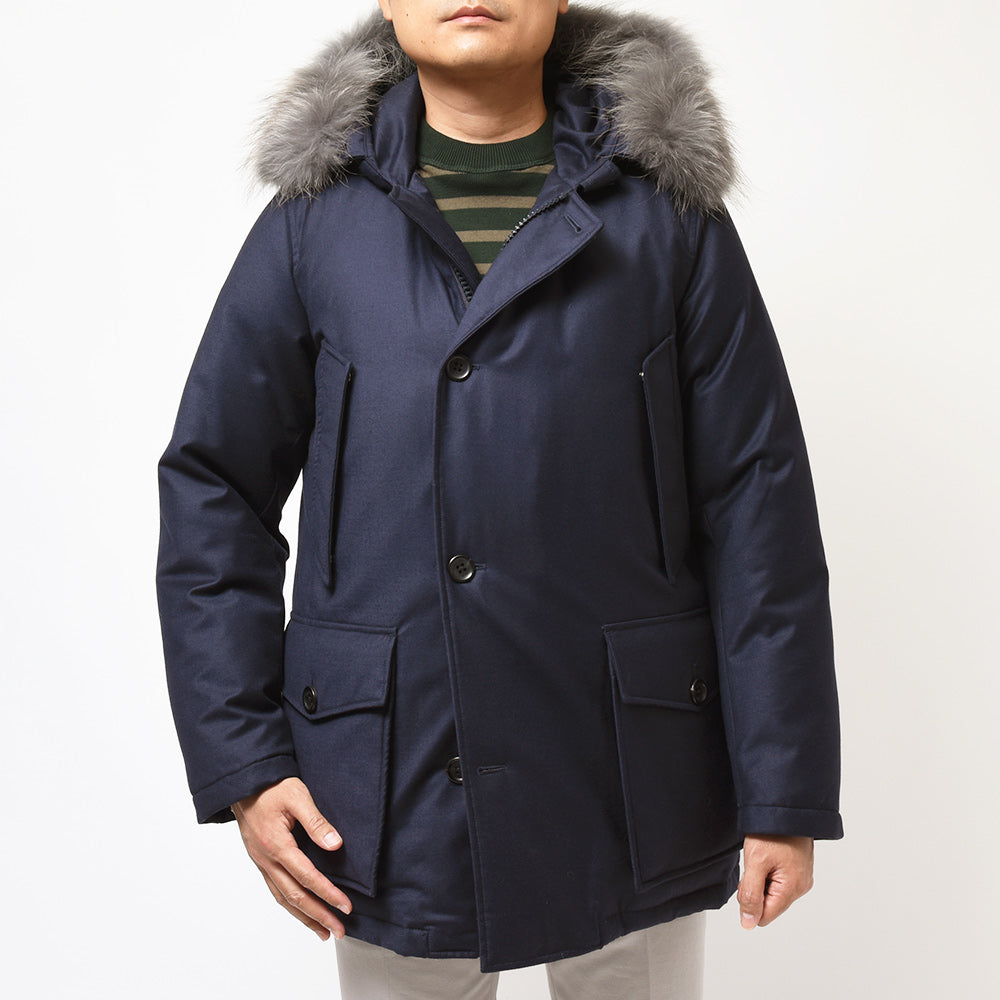 WOOLRICH ウールリッチ LORO PIANA NEW ARCTIC PARAKA ロロピアーナニューアークティックパーカ ウール シルク ダウンジャケット WOOU0001