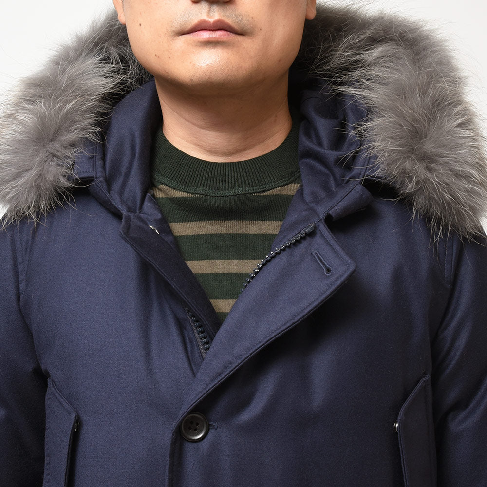WOOLRICH ウールリッチ LORO PIANA NEW ARCTIC PARAKA ロロピアーナニューアークティックパーカ ウール シルク ダウンジャケット WOOU0001