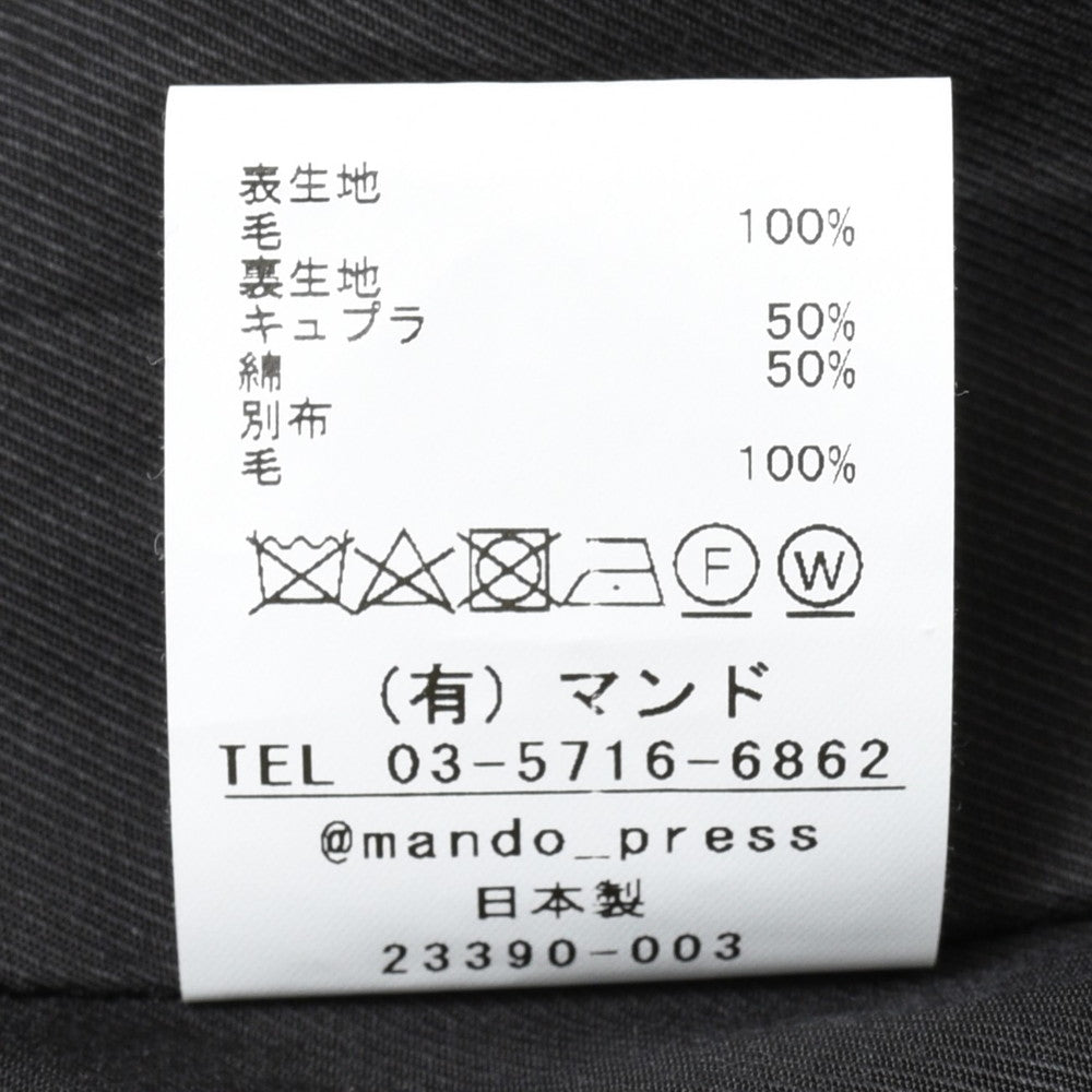 mando(マンド) ウールソフトメルトンPコート 23390-003