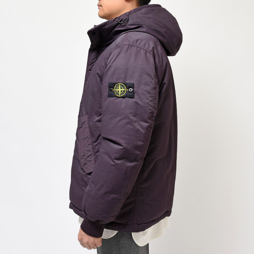 STONE ISLAND(ストーンアイランド) ガーメントダイナイロンツイルフーデッドダウンジャケット 79-154-25-21