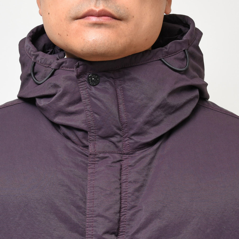 STONE ISLAND(ストーンアイランド) ガーメントダイナイロンツイルフーデッドダウンジャケット 79-154-25-21