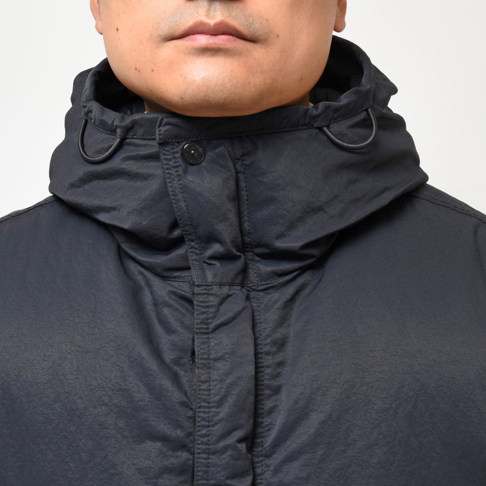 STONE ISLAND(ストーンアイランド) ガーメントダイナイロンツイルフーデッドダウンジャケット 79-154-25-21