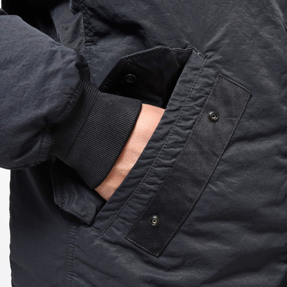STONE ISLAND(ストーンアイランド) ガーメントダイナイロンツイルフーデッドダウンジャケット 79-154-25-21