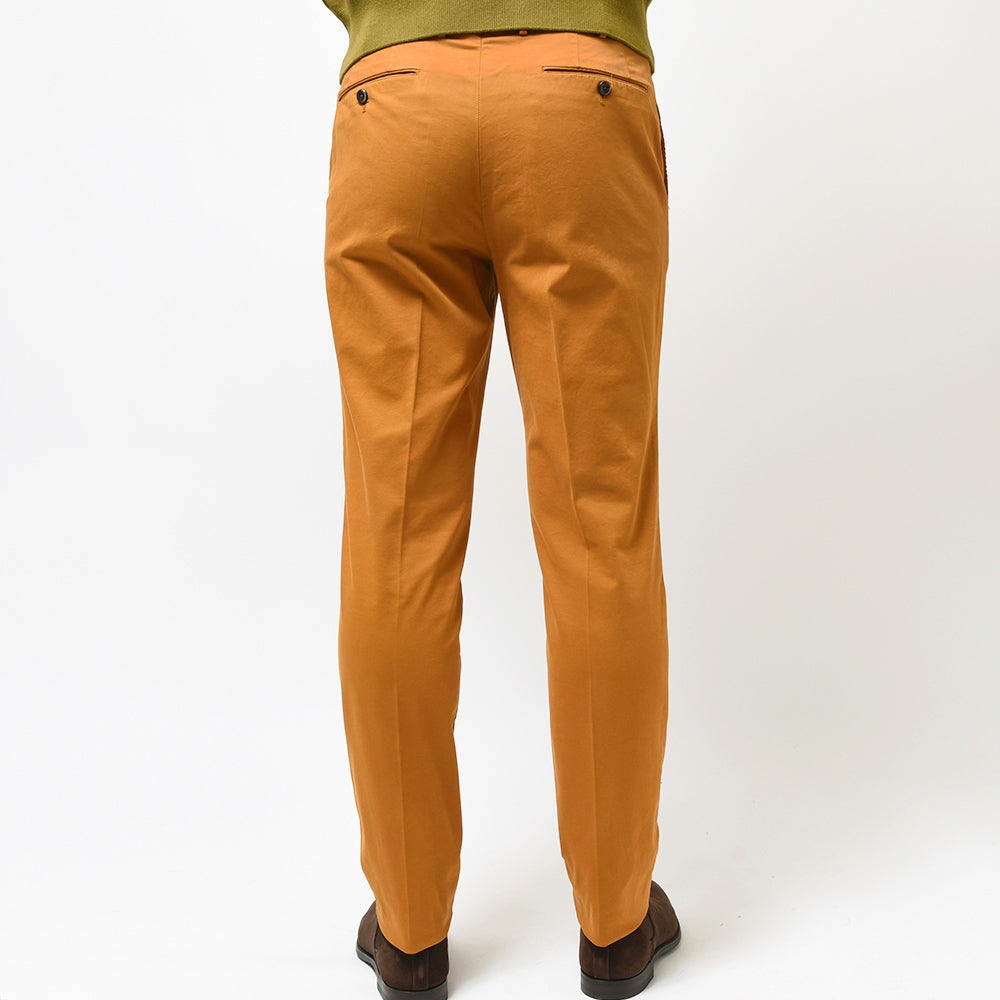 PT TORINO ピーティー トリノ 4シーズン コットン ストレッチ ツイル ガーメントダイ 1プリーツ パンツ GENTLEMAN FIT