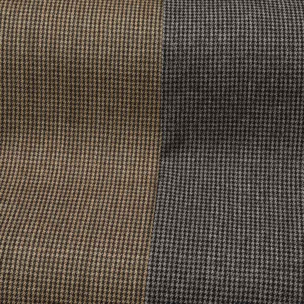 PT TORINO ピーティー トリノ ヴァージンウール ストレッチ ライトフランネル ハウンドトゥース 1プリーツ パンツ GENTLEMAN FIT