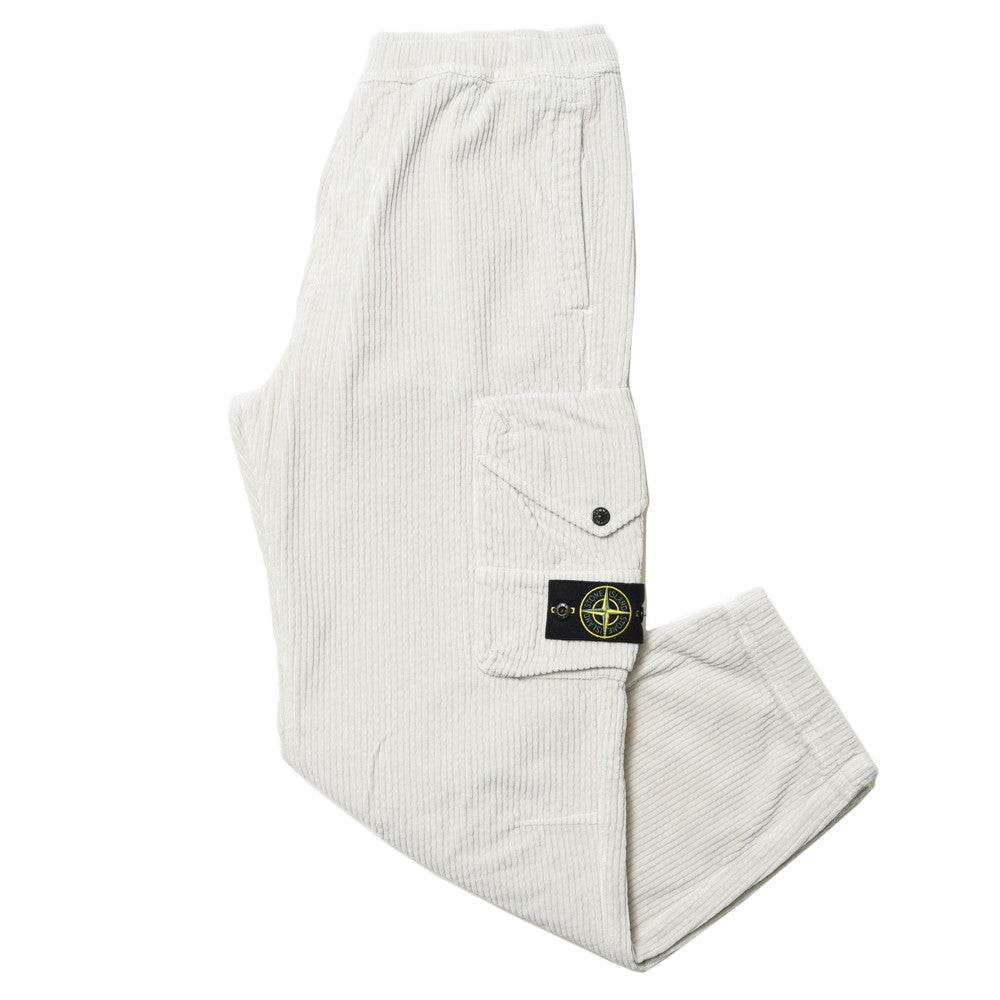STONE ISLAND(ストーンアイランド) ガーメントダイコットンコーデュロイシャーリングテーパードカーゴパンツ 79-153-26-11