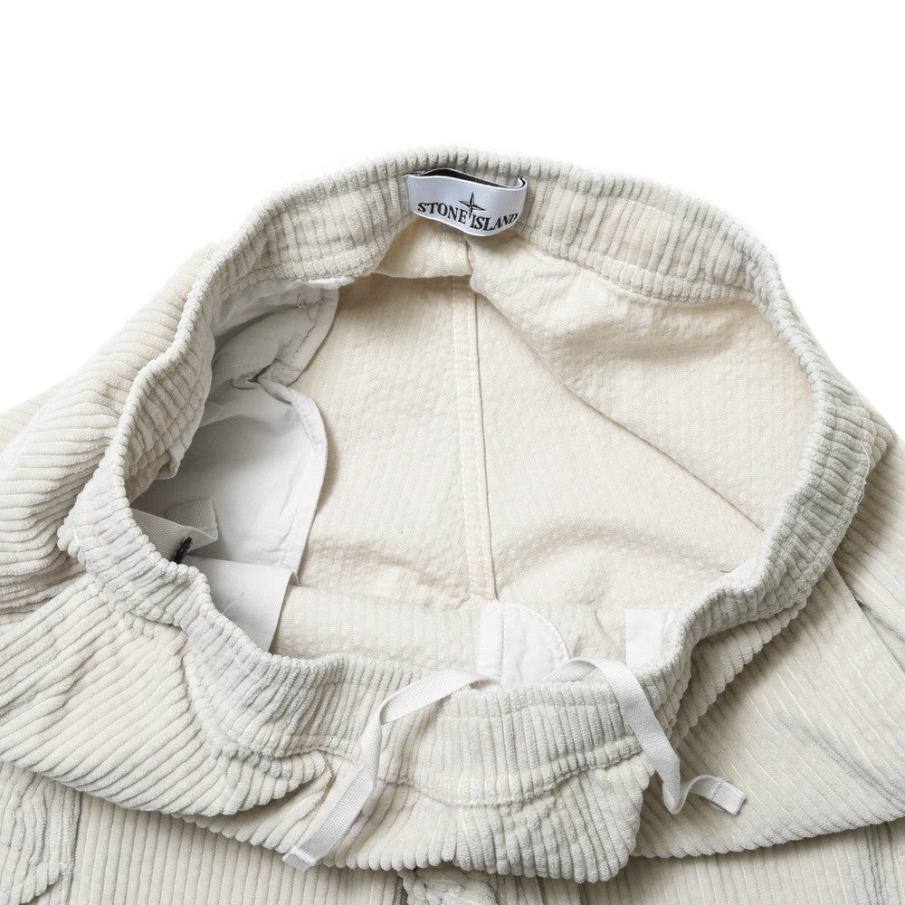 STONE ISLAND(ストーンアイランド) ガーメントダイコットンコーデュロイシャーリングテーパードカーゴパンツ 79-153-26-11