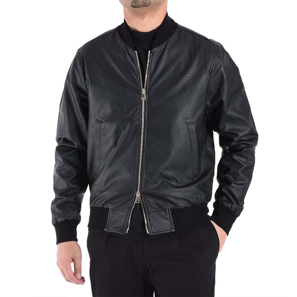 ジャブスアルキヴィオ / 【70TH Anniv.】giabs_GOLD シンセティックレザー ジップアップ ブルゾン/BARDI_GD70/A5419