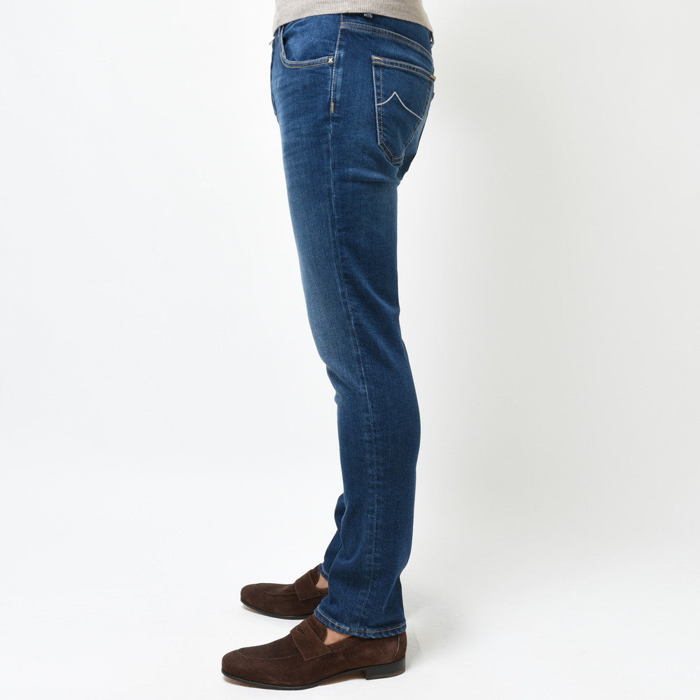 JACOB COHEN(ヤコブコーエン) SCOTTOスコット ENDLESS LUXURY ウォッシュドオーガニックコットンストレッチ キャロットフィットクロップドデニム 226-82715