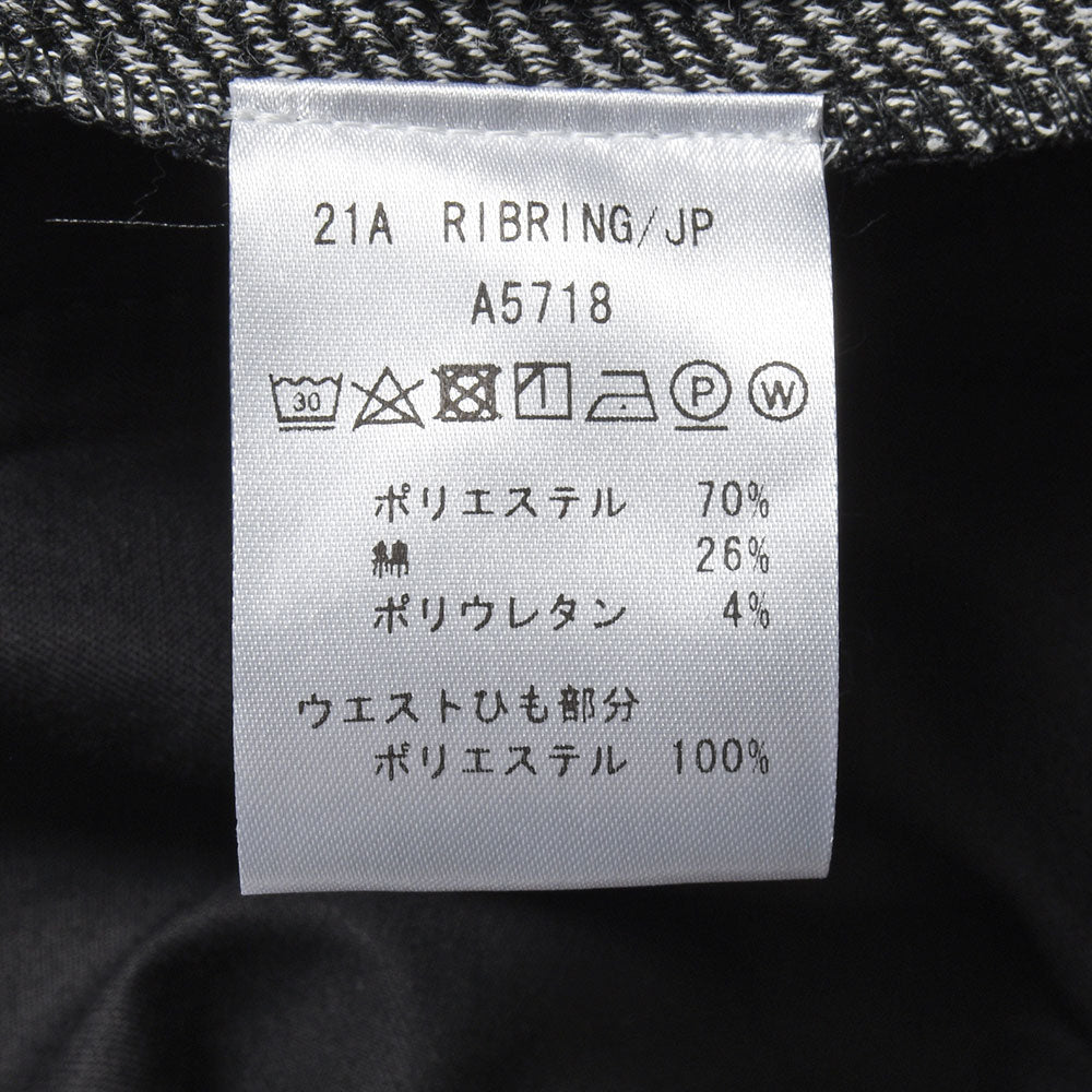 giab's ARCHIVIO ジャブスアルキヴィオ ring別注 RIBring リブリング ポリエステル コットン ストレッチ ツイル 1プリーツ シャーリング リブパンツ A5718