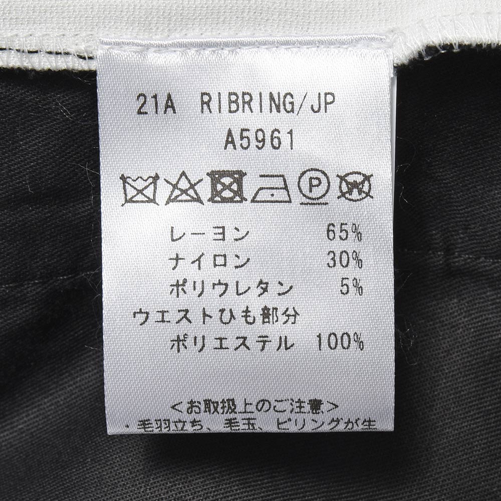 giab's ARCHIVIO ジャブスアルキヴィオ ring別注 RIBring リブリング スタンダードジャージー 1プリーツ シャーリング リブパンツ A5961