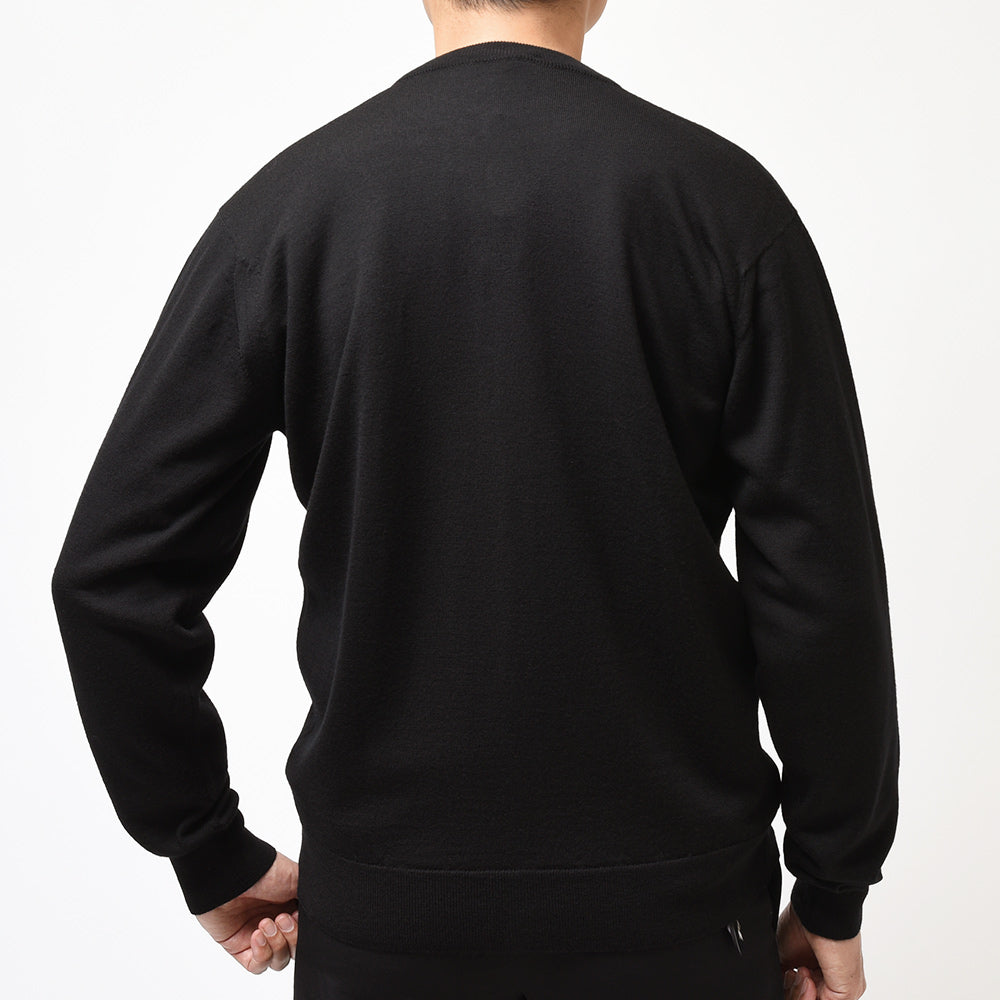 JOHN SMEDLEY ジョンスメドレー A4665 メリノウール 24ゲージ クルーネック ニットカーディガン SWEATER SERIES