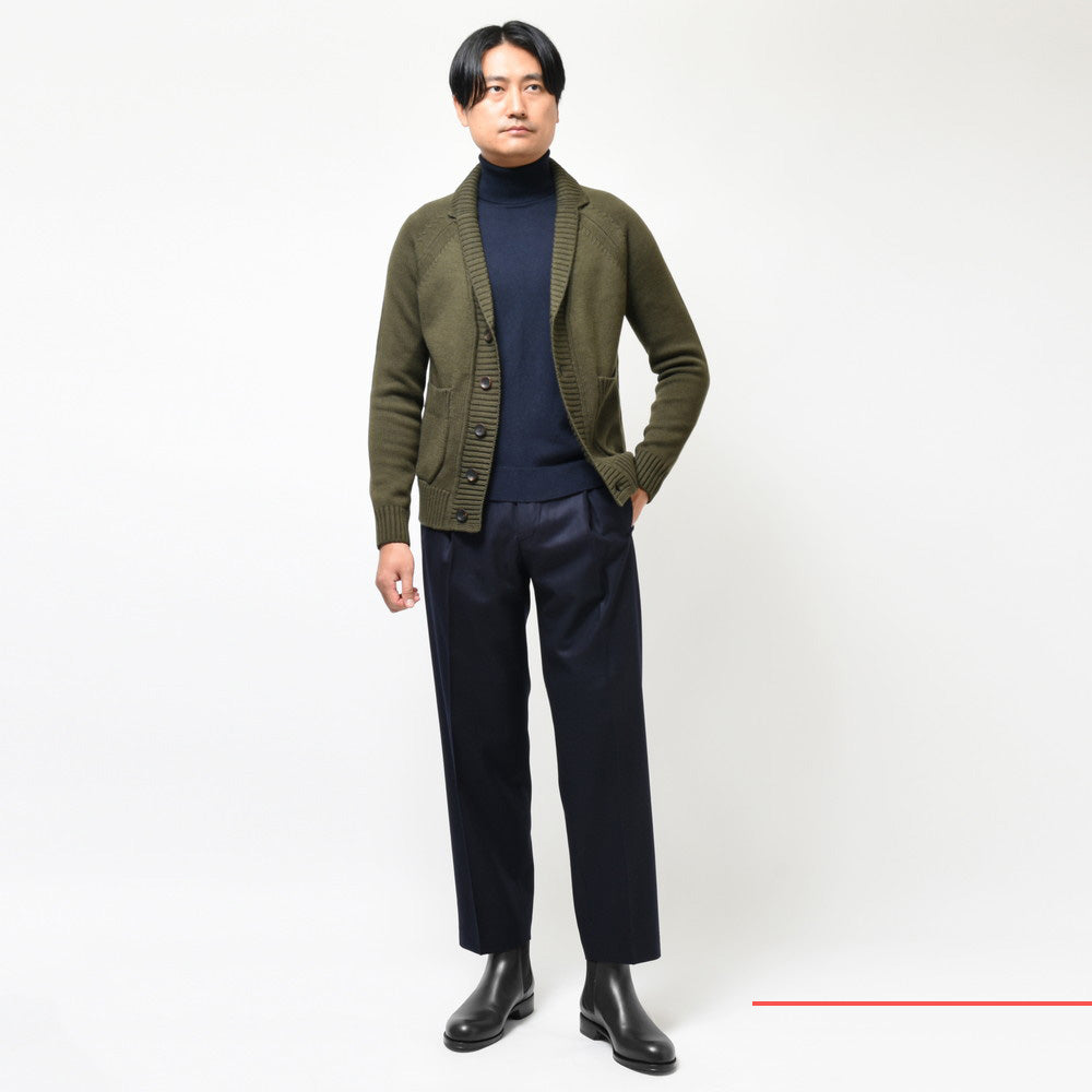ZANONE(ザノーネ) 5ゲージウールショールカラーニットカーディガン GIACCA CARDIGAN/SLIM FIT/813057/ZR258/85601