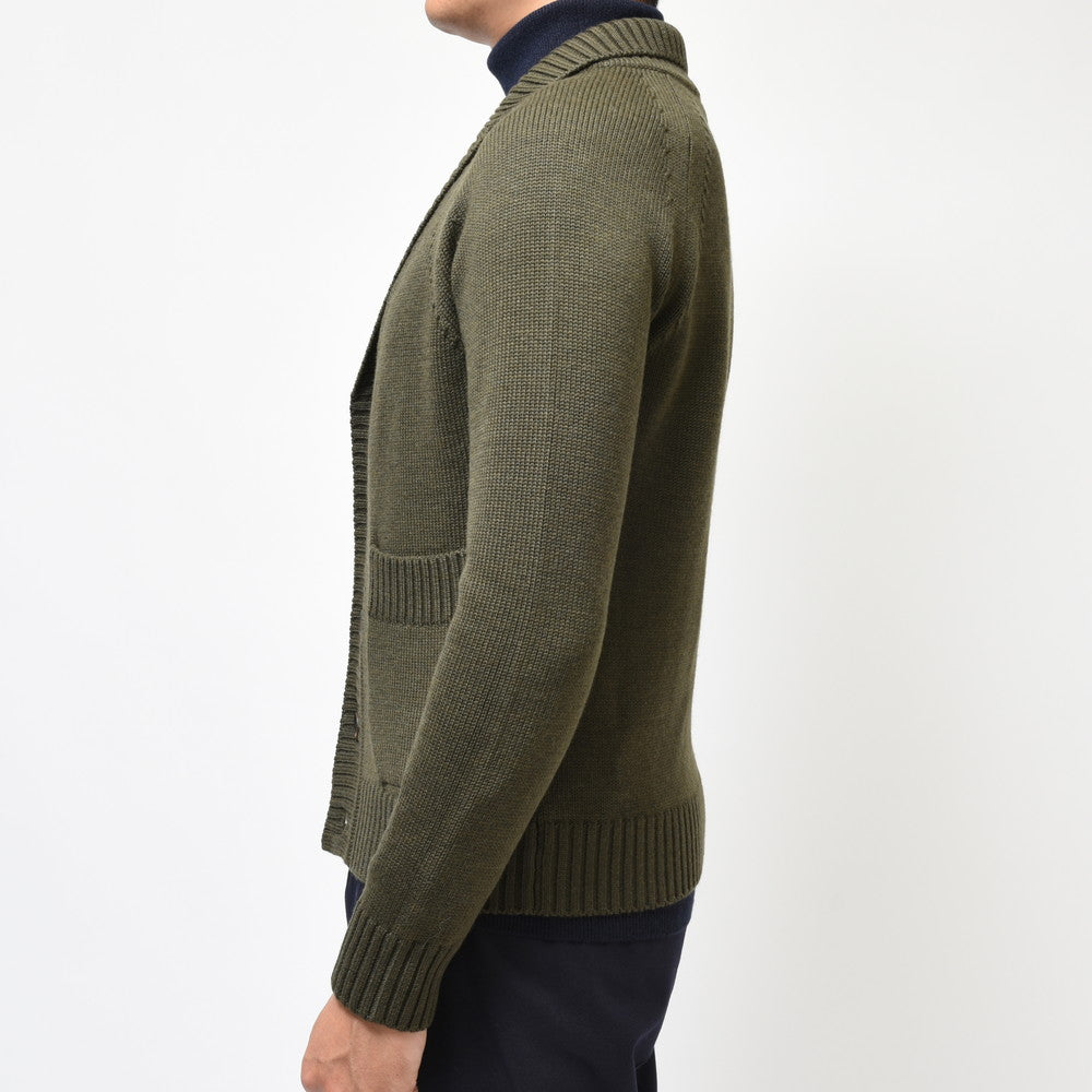 ZANONE(ザノーネ) 5ゲージウールショールカラーニットカーディガン GIACCA CARDIGAN/SLIM FIT/813057/ZR258/85601