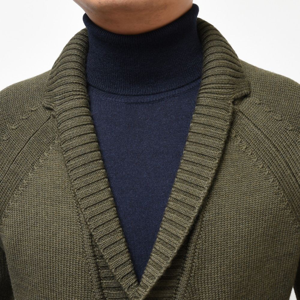 ZANONE(ザノーネ) 5ゲージウールショールカラーニットカーディガン GIACCA CARDIGAN/SLIM FIT/813057/ZR258/85601
