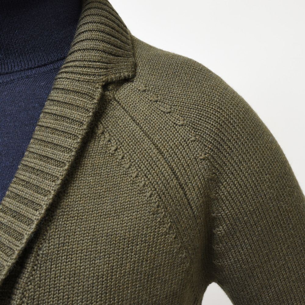 ZANONE(ザノーネ) 5ゲージウールショールカラーニットカーディガン GIACCA CARDIGAN/SLIM FIT/813057/ZR258/85601