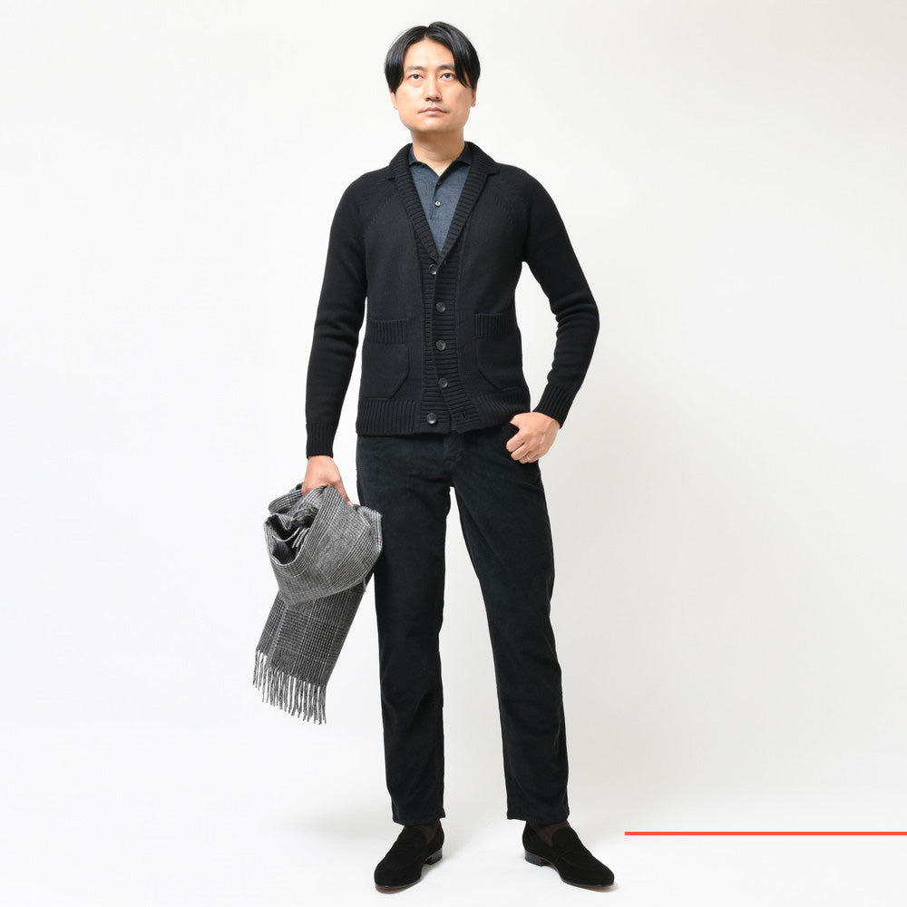 ZANONE(ザノーネ) 5ゲージウールショールカラーニットカーディガン GIACCA CARDIGAN/SLIM FIT/813057/ZR258/85601