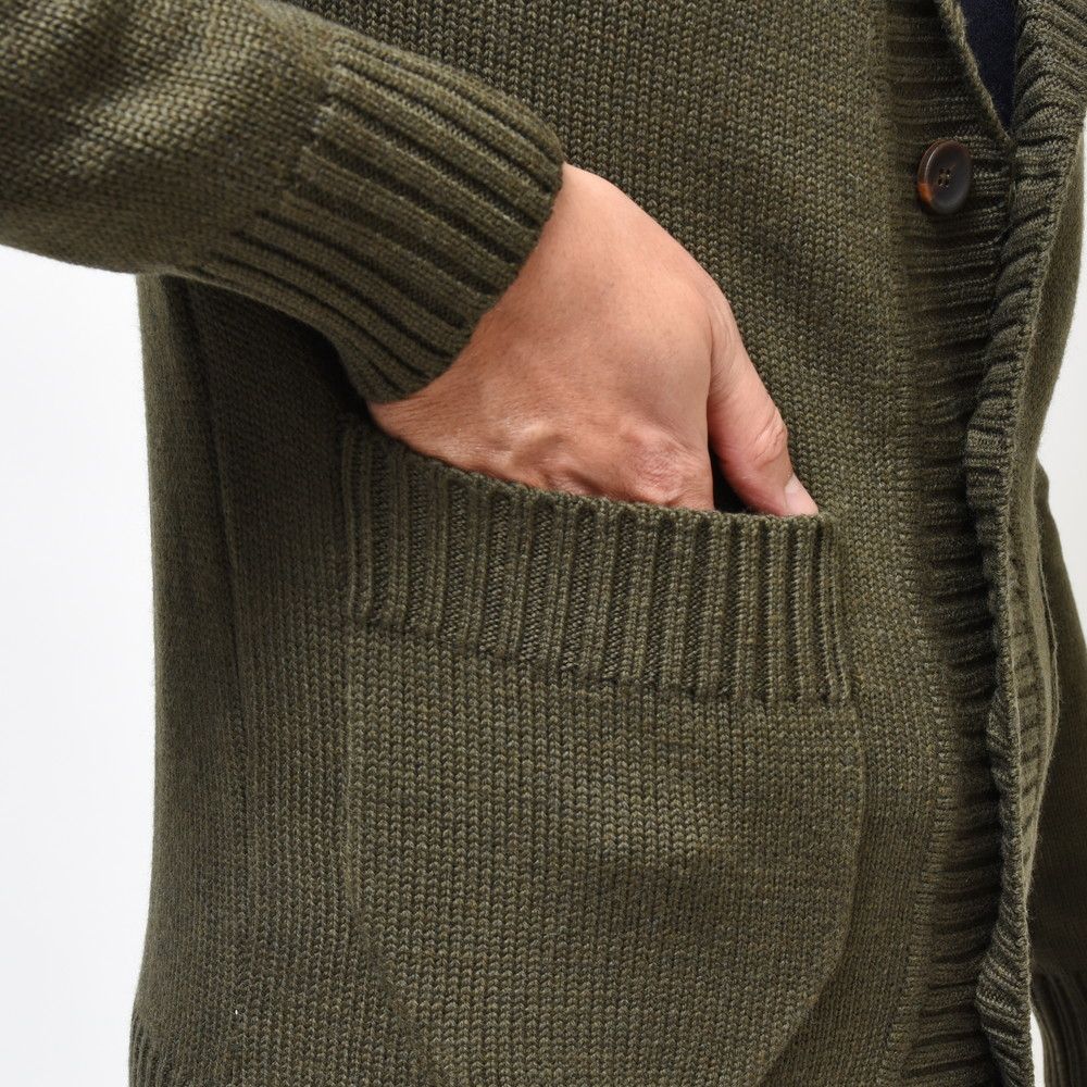 ZANONE(ザノーネ) 5ゲージウールショールカラーニットカーディガン GIACCA CARDIGAN/SLIM FIT/813057/ZR258/85601
