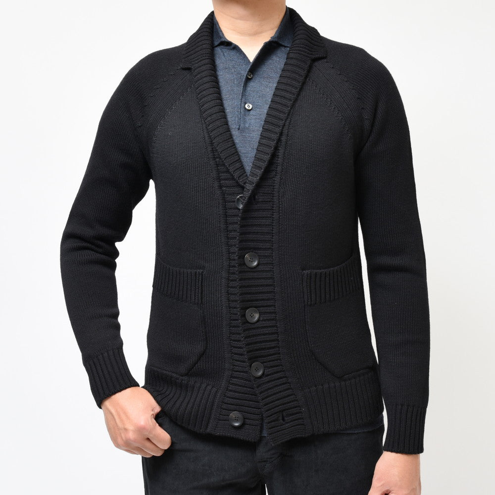 ZANONE(ザノーネ) 5ゲージウールショールカラーニットカーディガン GIACCA CARDIGAN/SLIM FIT/813057/ZR258/85601