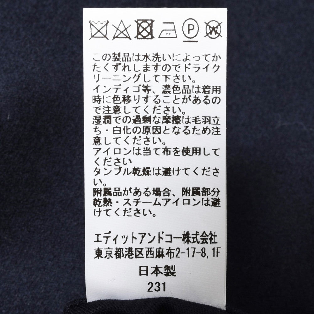 la favola(ラファーヴォラ) ウールナイロンフランネル4Bダブルジャケット J24