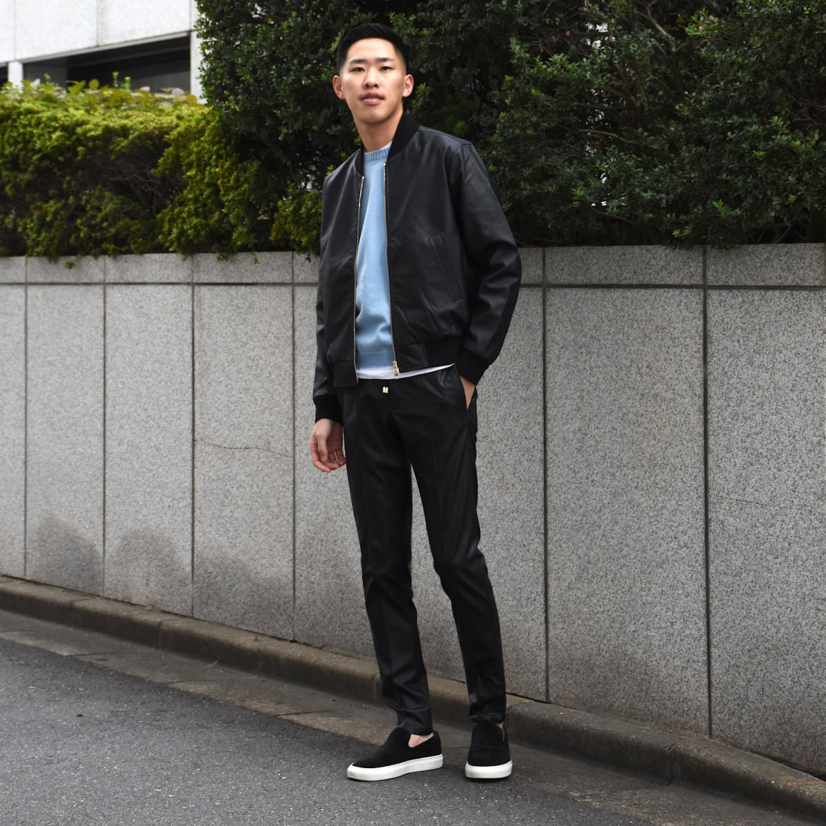ジャブスアルキヴィオ / 【70TH Anniv.】giabs_GOLD シンセティックレザー ジップアップ ブルゾン/BARDI_GD70/A5419