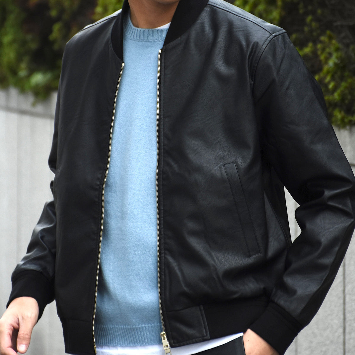 ジャブスアルキヴィオ / 【70TH Anniv.】giabs_GOLD シンセティックレザー ジップアップ ブルゾン/BARDI_GD70/A5419