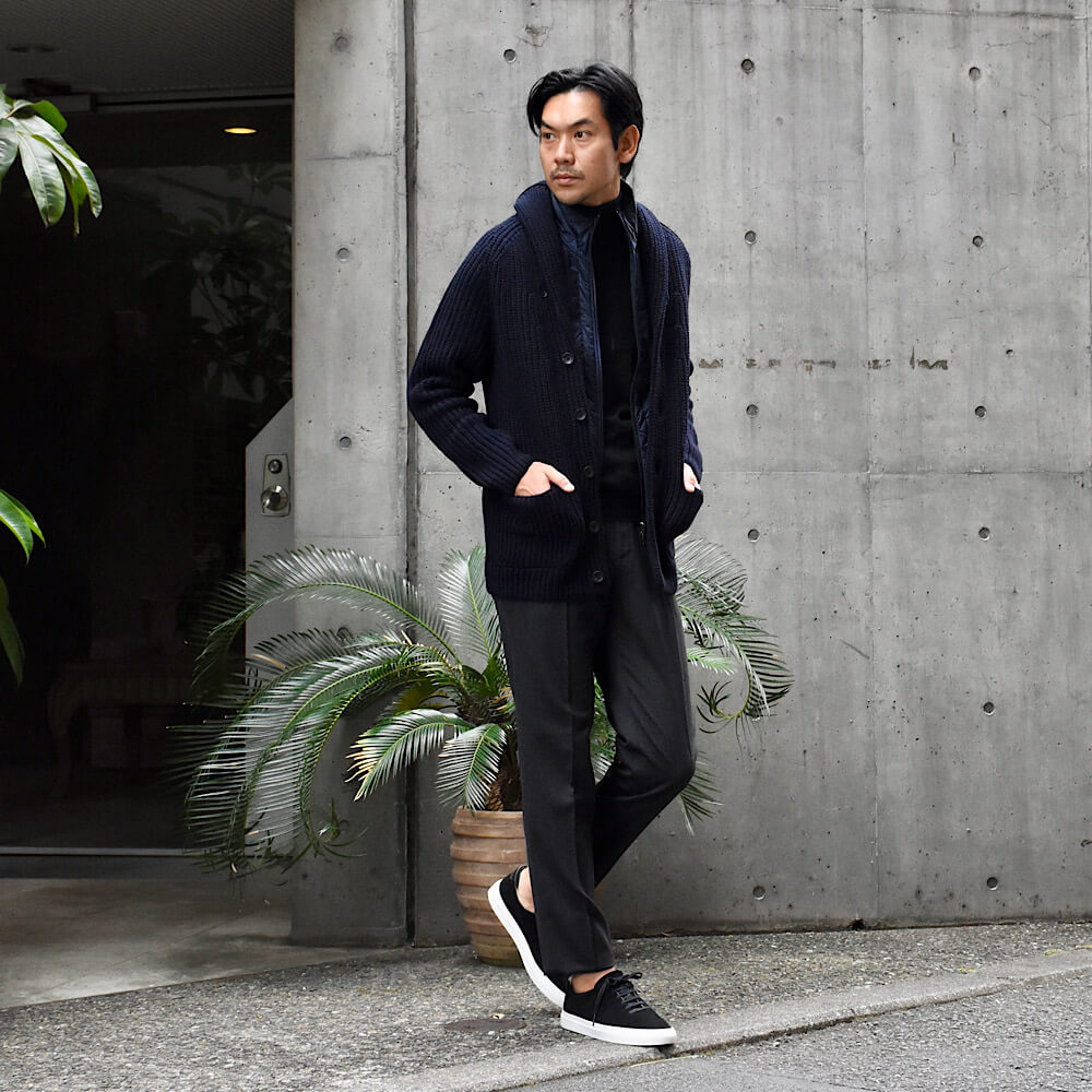 インコテックス / 【限定販売モデル】1プリーツ テクノフランネル パンツ/TAPERED FIT/1TS067-4536A