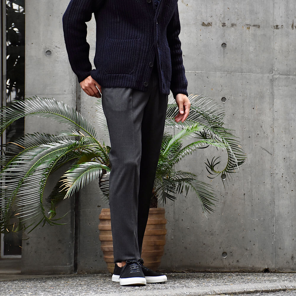インコテックス / 【限定販売モデル】1プリーツ テクノフランネル パンツ/TAPERED FIT/1TS067-4536A