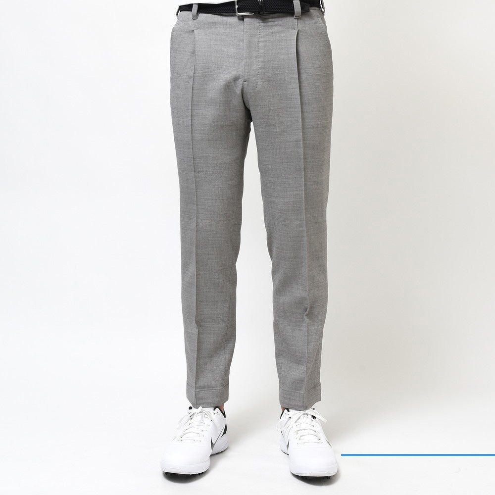 IGARASHI TROUSERS(五十嵐トラウザーズ) guji golf別注テクノウールジャージ1プリーツステッチクリーステーパードパンツ 1OUTP-101