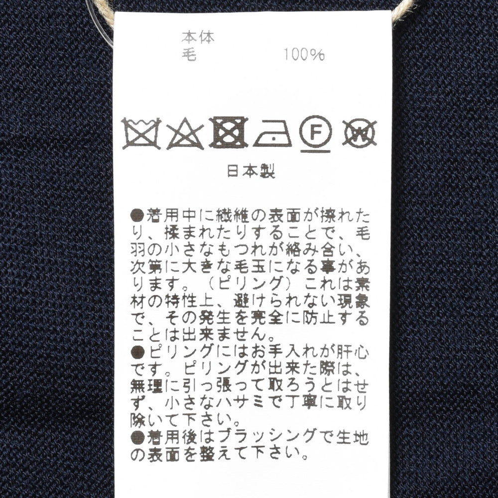 V::loom(ヴイルーム) メリノウールハイゲージクルーネックニットソー 206-65403