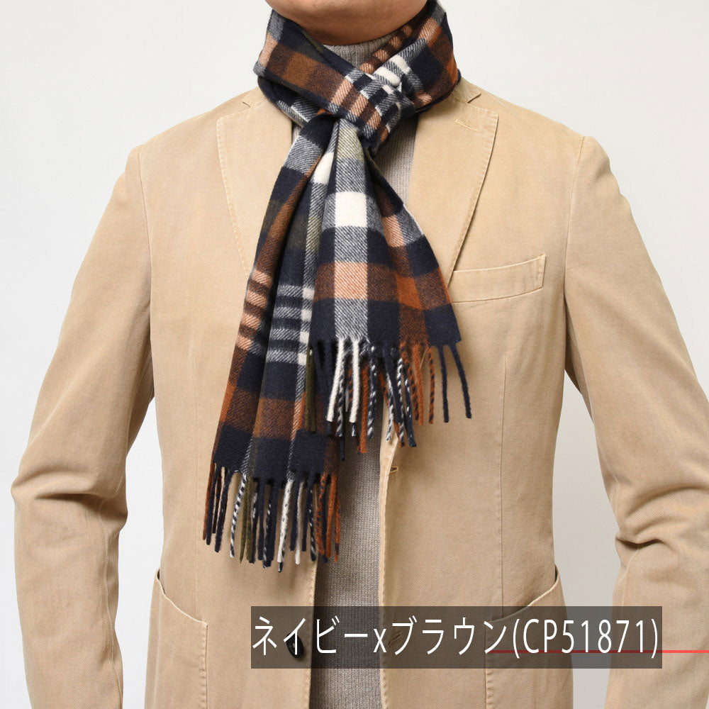 Joshua Ellis(ジョシュア エリス) カシミアタータンチェックマフラー TARTANS