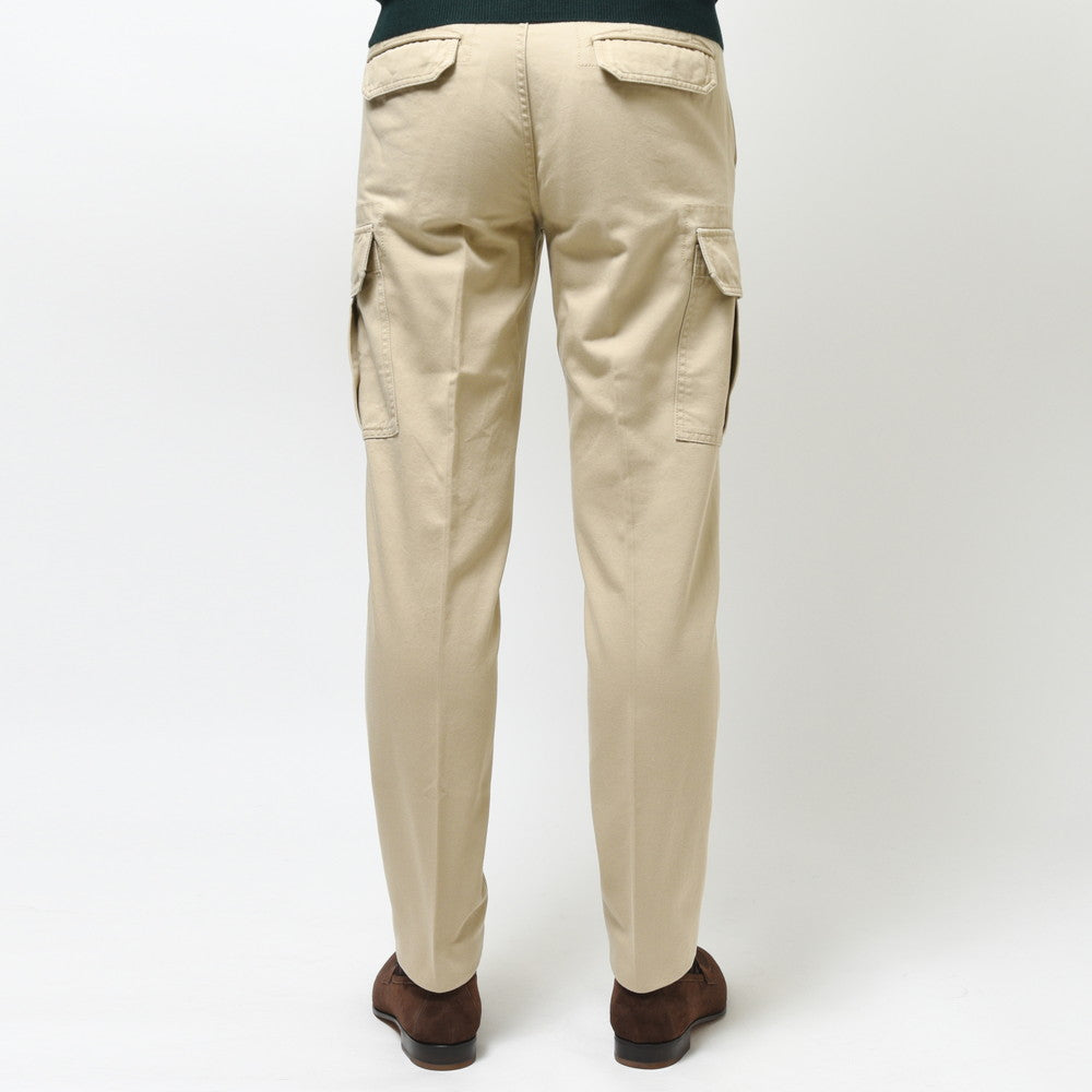 INCOTEX SLACKS(インコテックス スラックス) TAPERED FIT ストーンウォッシュコットンギャバジンテーパードカーゴパンツ 470-81532(M)