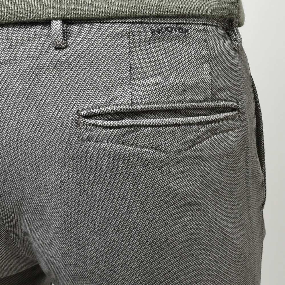 INCOTEX SLACKS(インコテックス スラックス) SLIM FIT ガーメントダイマイクロストラクチャーストレッチコットンテーパードパンツ 470-81591(M)