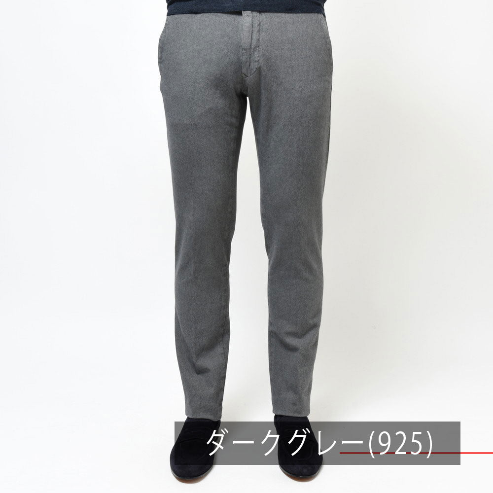 INCOTEX SLACKS(インコテックス スラックス) SLIM FIT ガーメントダイマイクロストラクチャーストレッチコットンテーパードパンツ 470-81591(M)