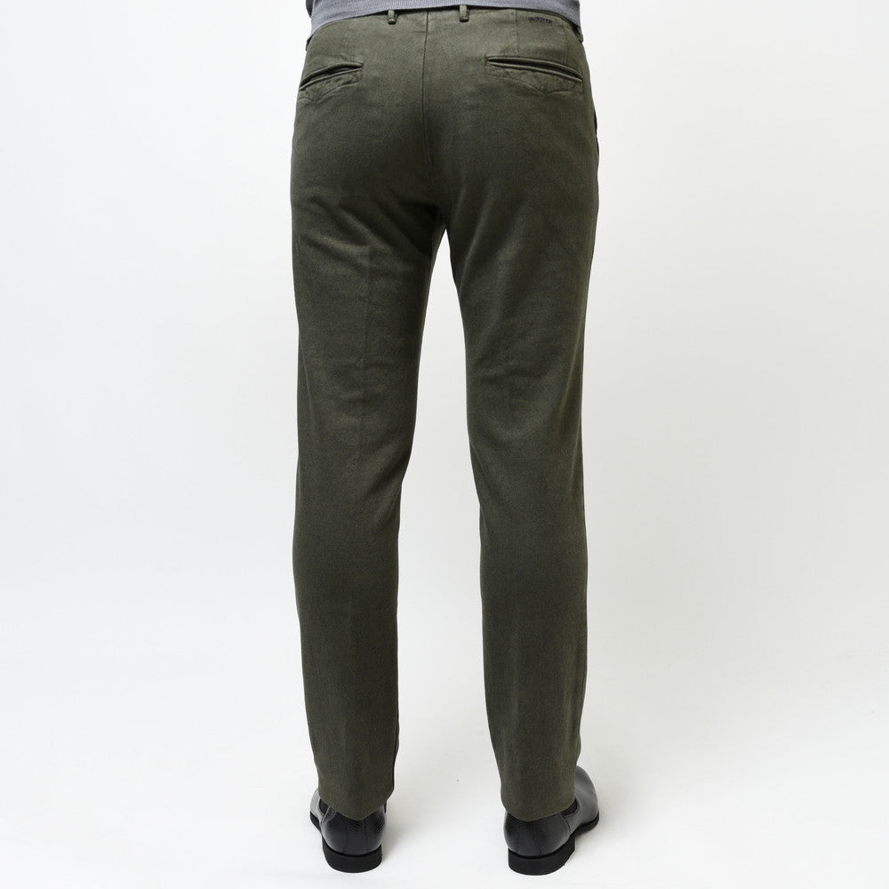 INCOTEX SLACKS(インコテックス スラックス) SLIM FIT ガーメントダイマイクロストラクチャーストレッチコットンテーパードパンツ 470-81591(M)