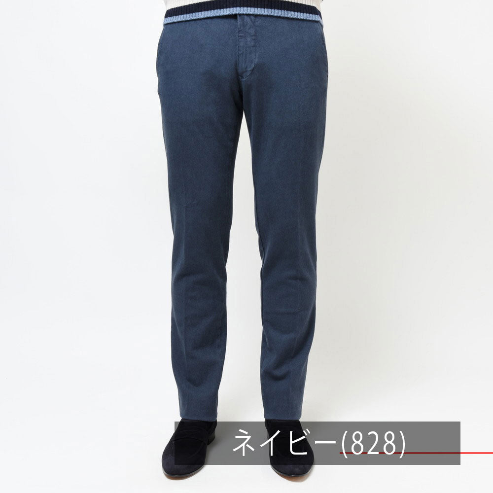 INCOTEX SLACKS(インコテックス スラックス) SLIM FIT ガーメントダイマイクロストラクチャーストレッチコットンテーパードパンツ 470-81591(M)