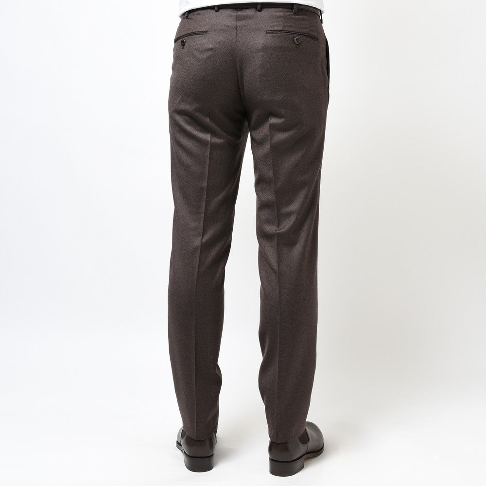 INCOTEX(インコテックス) SLIM FIT SUPER100'sウールサキソニーソリッド1プリーツテーパードパンツ 1T0031-1645A