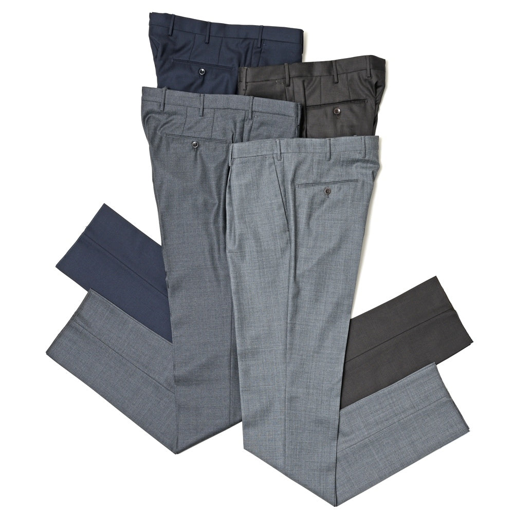 INCOTEX(インコテックス) SLIM FIT SUPER100'sウールシャークスキン1プリーツテーパードパンツ 1T0031-1010A