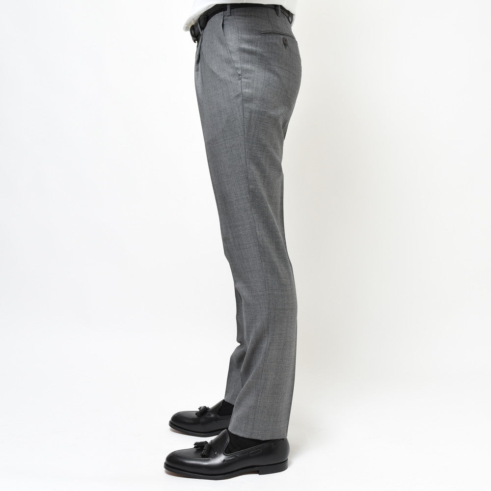 INCOTEX(インコテックス) SLIM FIT SUPER100'sウールシャークスキン1プリーツテーパードパンツ 1T0031-1010A