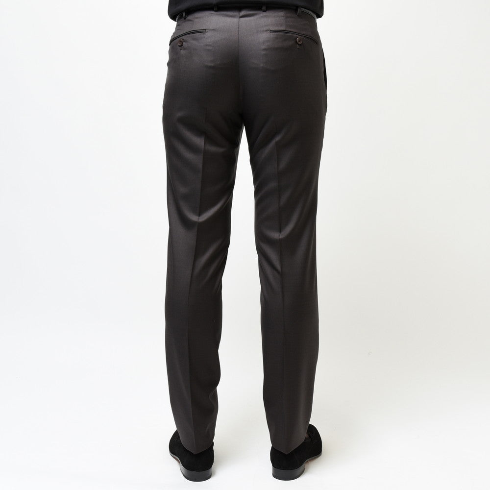 INCOTEX(インコテックス) SLIM FIT SUPER100'sウールシャークスキン1プリーツテーパードパンツ 1T0031-1010A