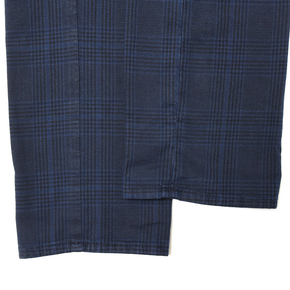 INCOTEX SLACKS(インコテックス スラックス) SLIM FIT ガーメントダイストレッチコットンオーバーチェックテーパードパンツ 470-81587