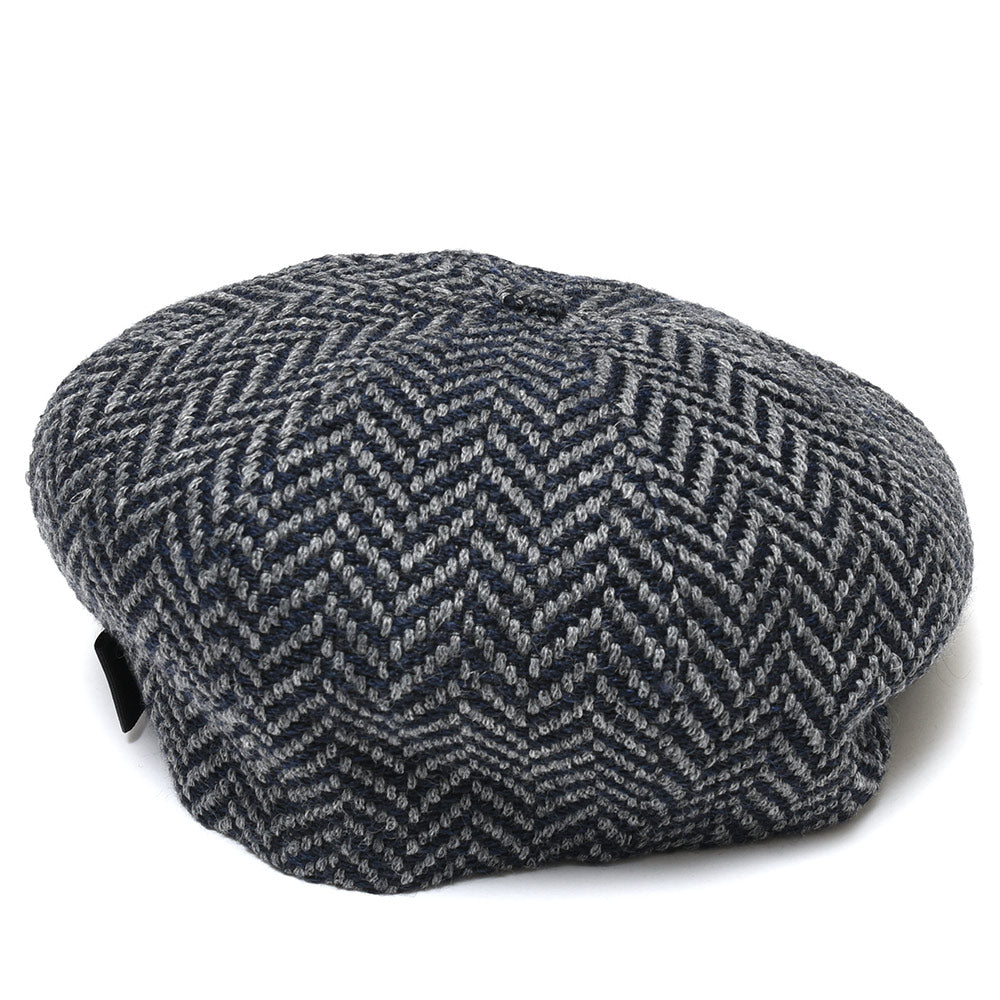 Borsalino(ボルサリーノ) 8パネルウールツィードヘリンボーンハンチング B15113F0027