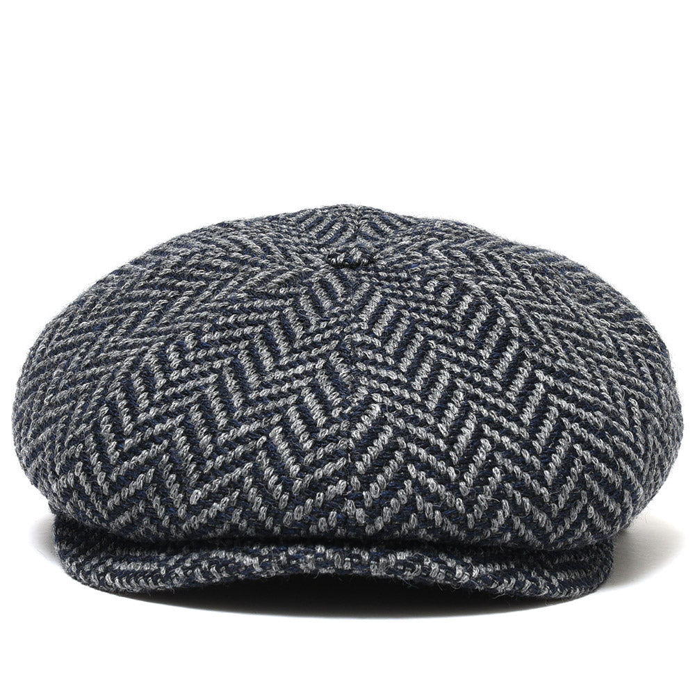 Borsalino(ボルサリーノ) 8パネルウールツィードヘリンボーンハンチング B15113F0027