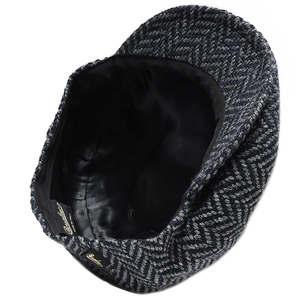Borsalino(ボルサリーノ) 8パネルウールツィードヘリンボーンハンチング B15113F0027