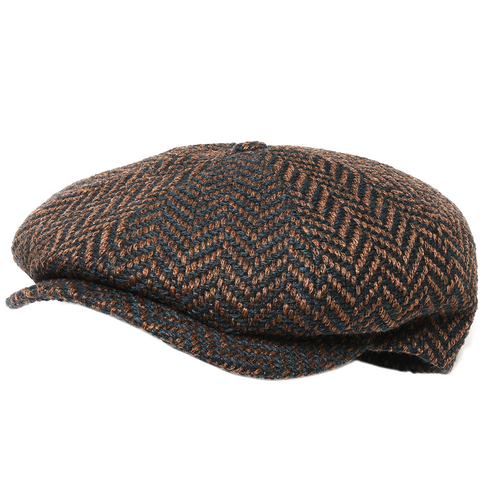 Borsalino(ボルサリーノ) 8パネルウールツィードヘリンボーンハンチング B15113F0027