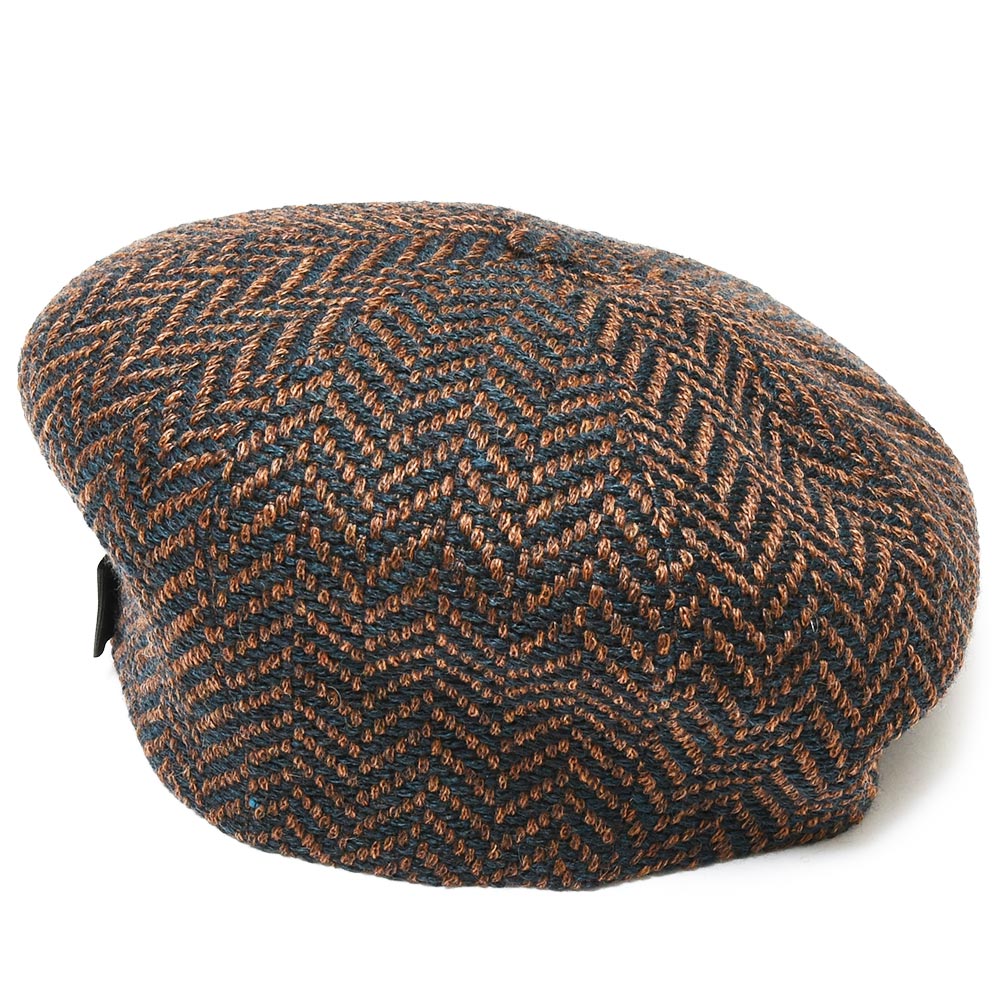 Borsalino(ボルサリーノ) 8パネルウールツィードヘリンボーンハンチング B15113F0027