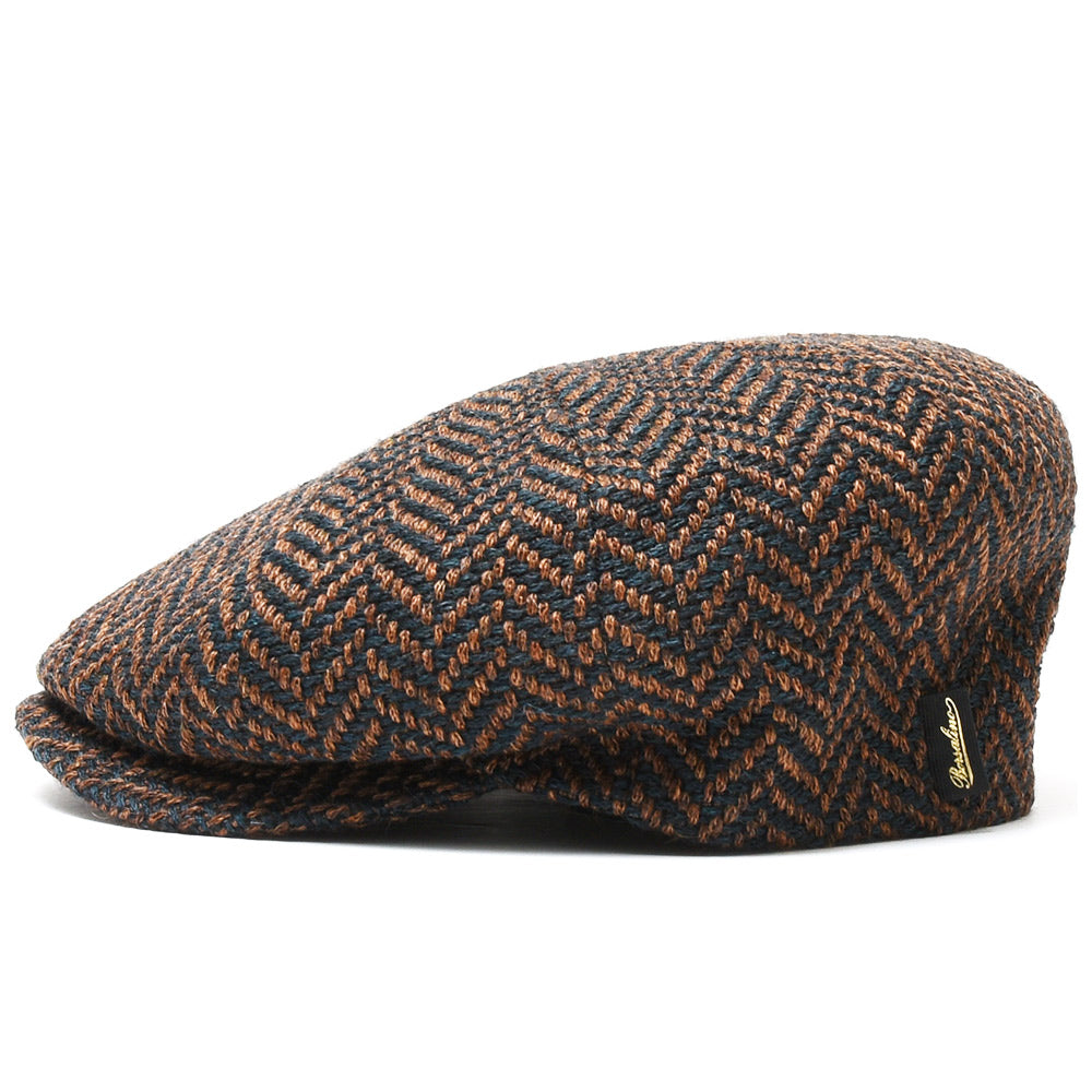 Borsalino(ボルサリーノ) 8パネルウールツィードヘリンボーンハンチング B15113F0027