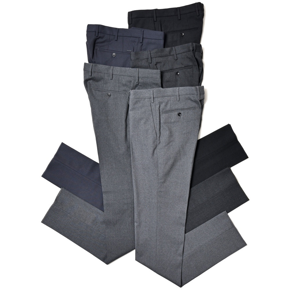 INCOTEX(インコテックス) SLIM FIT ウォッシャブルテクノウールサキソニーテーパードパンツ 470-82560