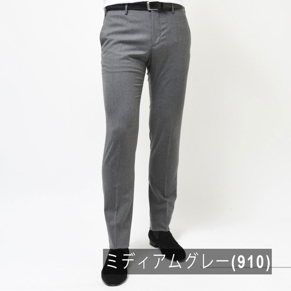 INCOTEX(インコテックス) SLIM FIT ウォッシャブルテクノウールサキソニーテーパードパンツ 470-82560